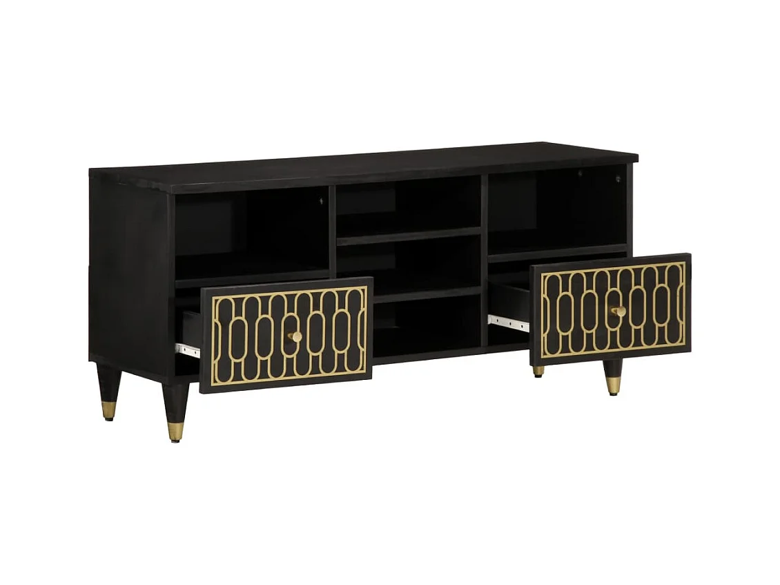 Tv-meubel | Tv-Bank | TV-kast100x33x46 cm massief mangohout