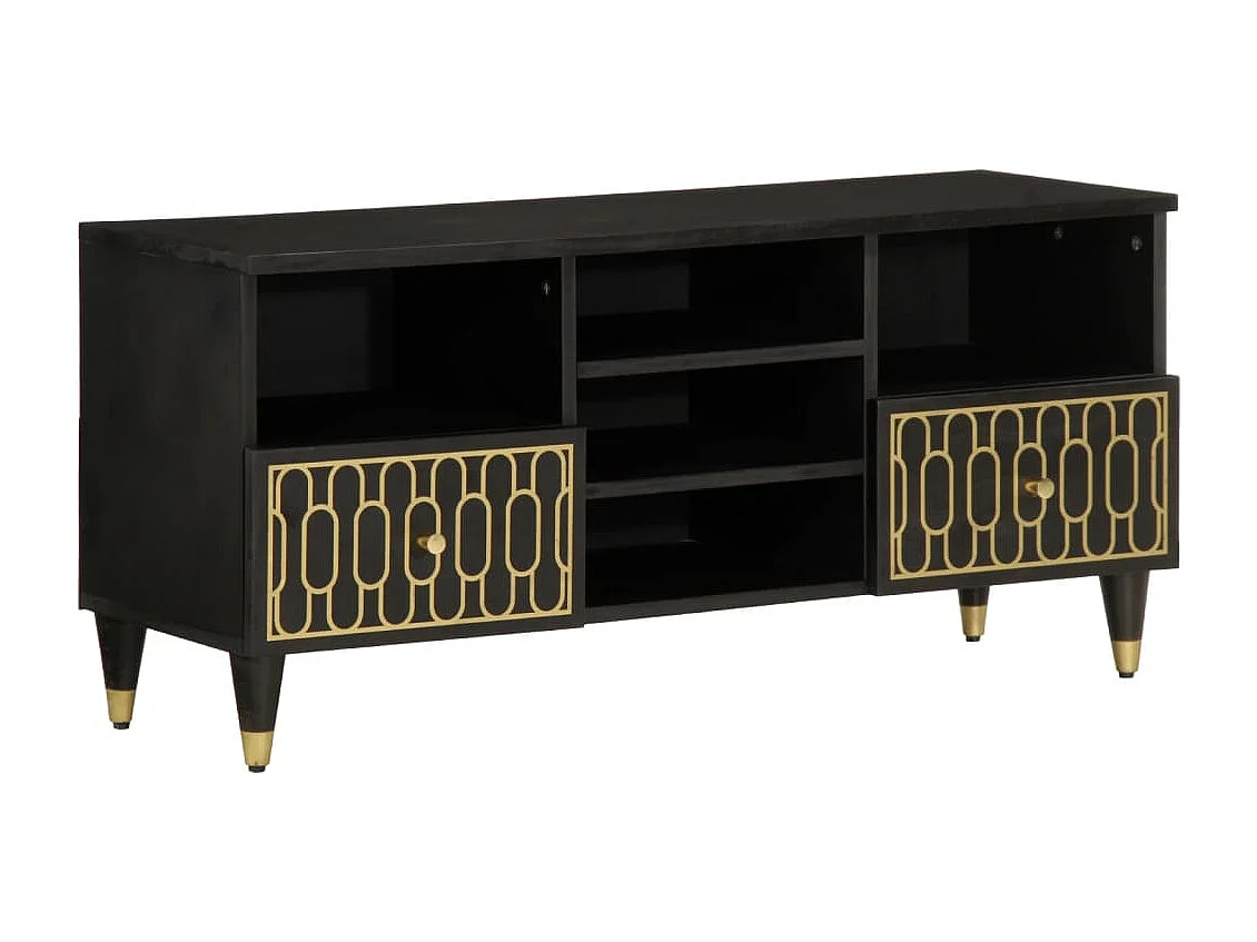 Meuble TV | Banc TV | Armoire TV 100x33x46 cm bois massif de manguier