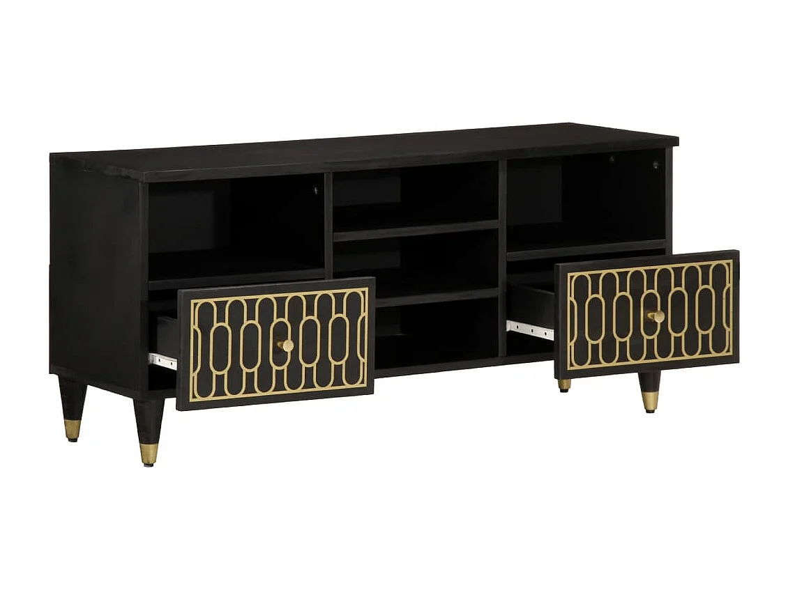 Meuble TV | Banc TV | Armoire TV 100x33x46 cm bois massif de manguier