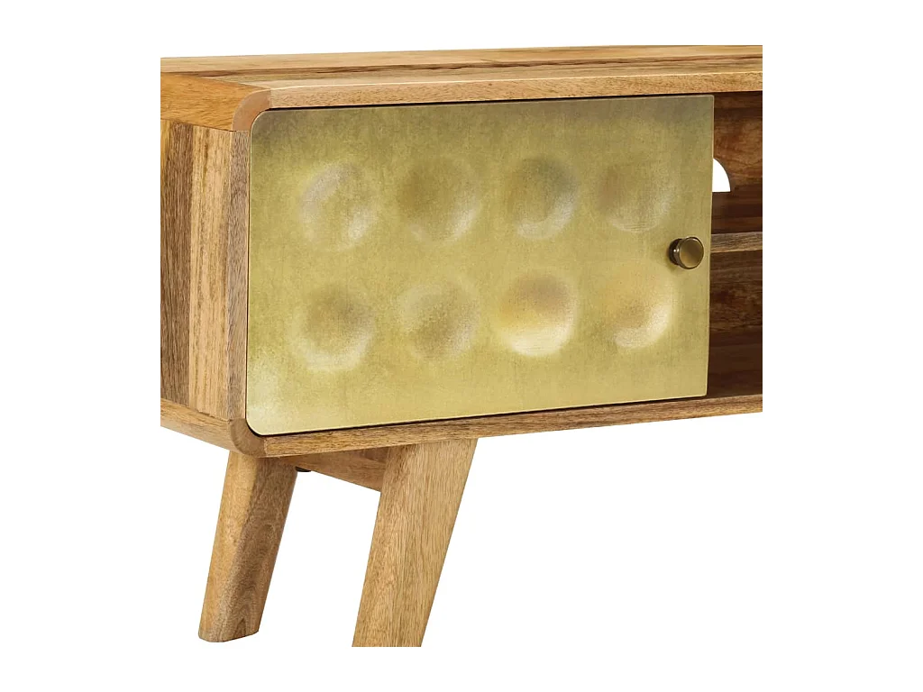 Mueble para TV  | Gabinete de TV |  Mueble de salón de madera maciza de mango 120x30x45 cm