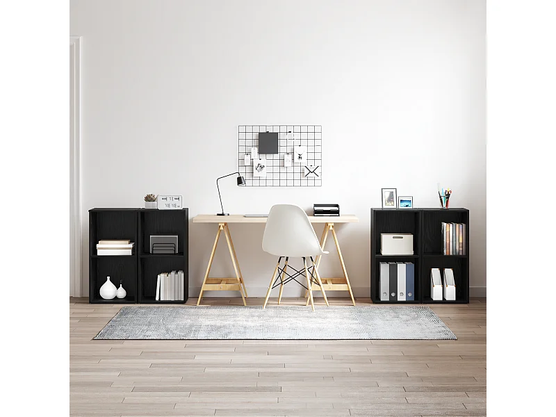 Ensemble meuble TV | Banc TV | Armoire TV 4 pcs Chêne Noir 72 x 35 x 36.5 cm