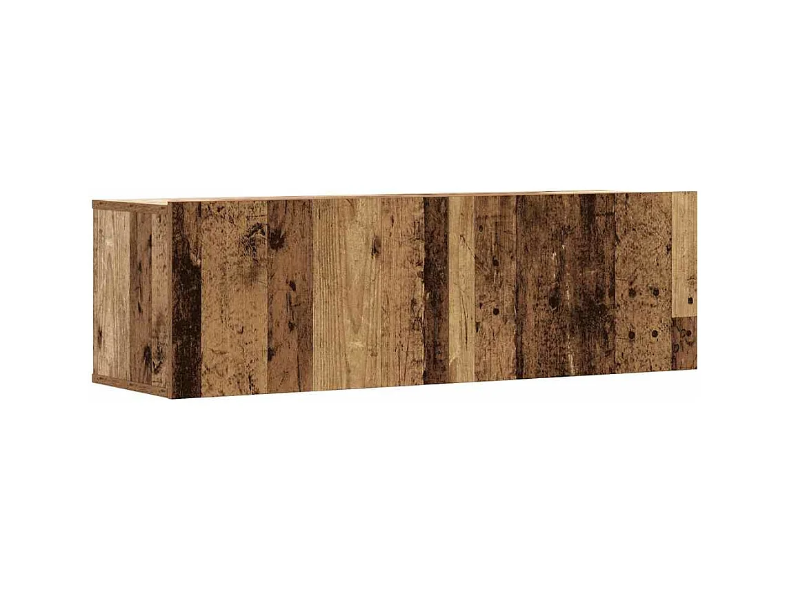 Conjunto de Mueble de TV | Mueble de salón 5 piezas montado la pared madera vieja