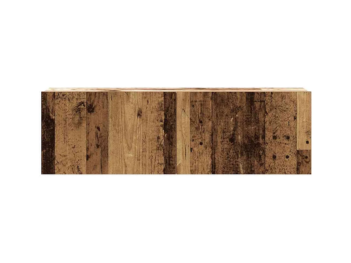 Conjunto de Mueble de TV | Mueble de salón 5 piezas montado la pared madera vieja