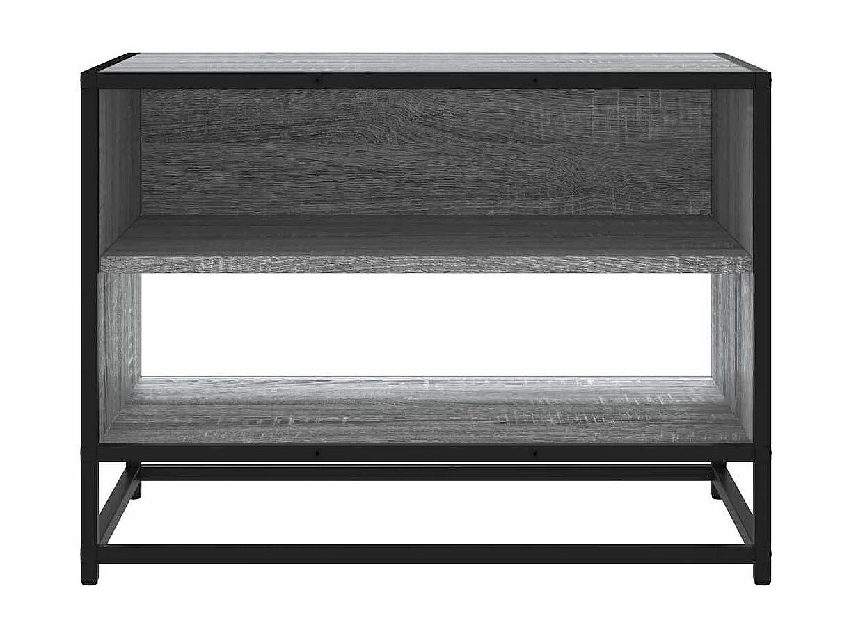 Meuble TV | Banc TV | Armoire TV sonoma gris 61x40x46 cm bois d'ingénierie et métal