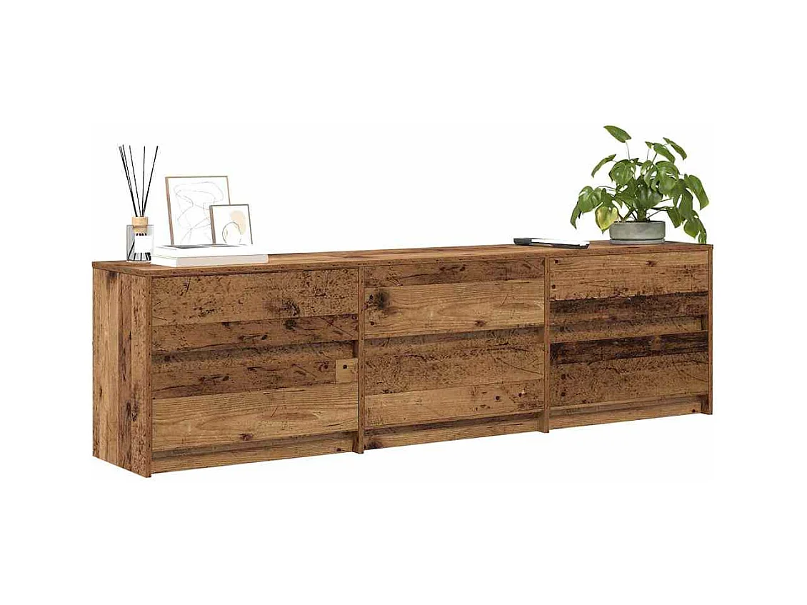 TV-kast | Tv-meubel | Tv-Bank Bruin 180 x 34 x 50 cm Geengineerd hout en Spaanplaat
