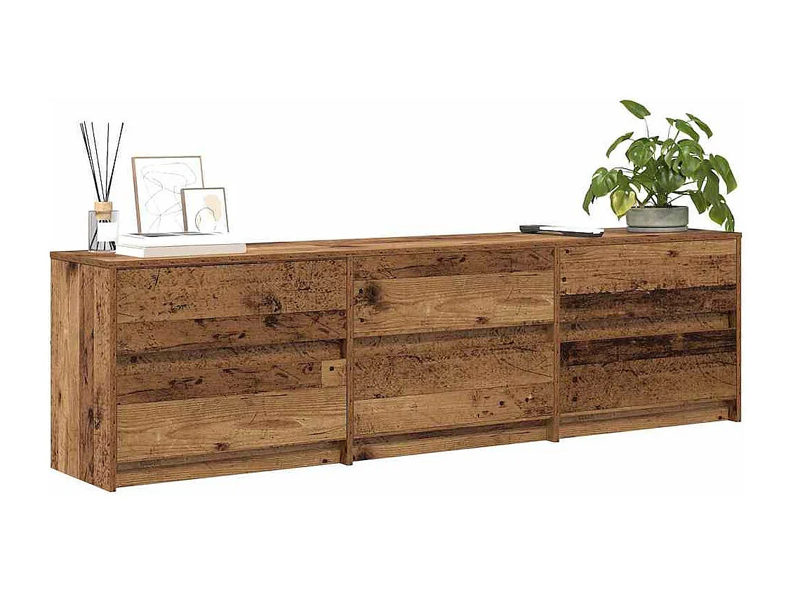 TV-kast | Tv-meubel | Tv-Bank Bruin 180 x 34 x 50 cm Geengineerd hout en Spaanplaat