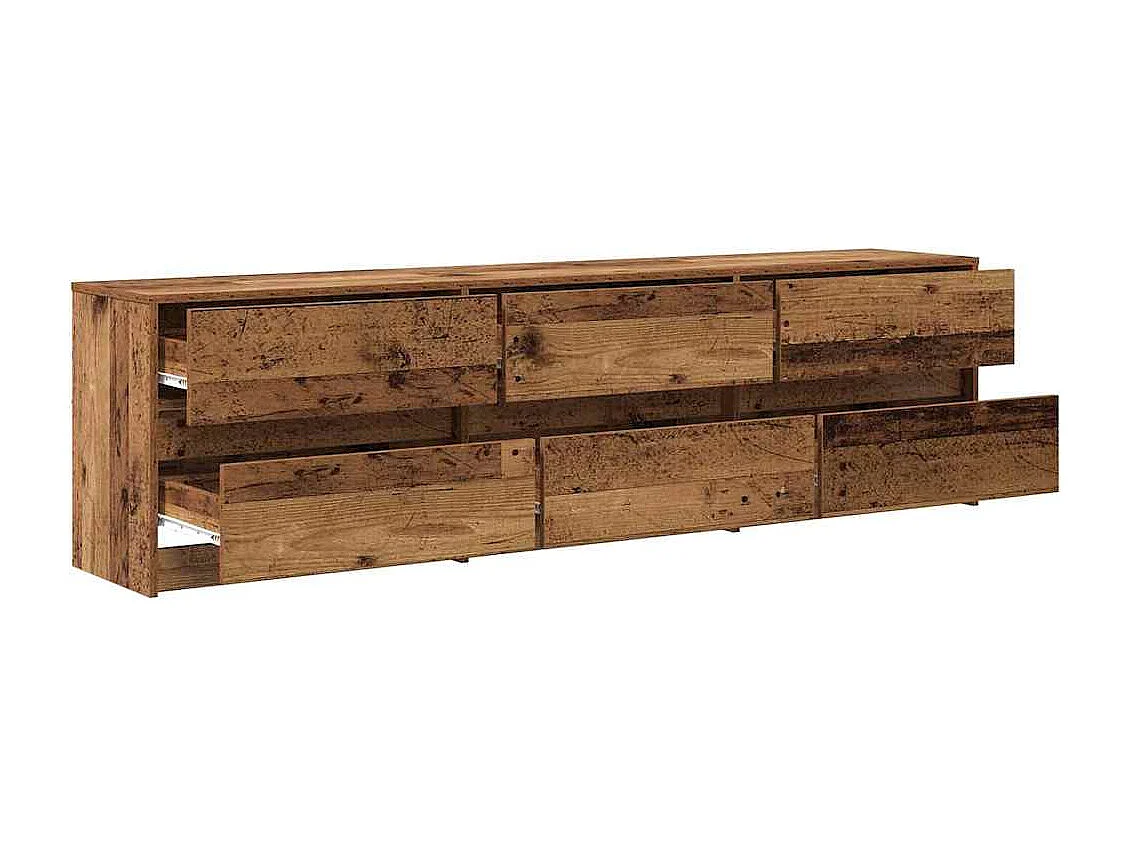 TV-kast | Tv-meubel | Tv-Bank Bruin 180 x 34 x 50 cm Geengineerd hout en Spaanplaat