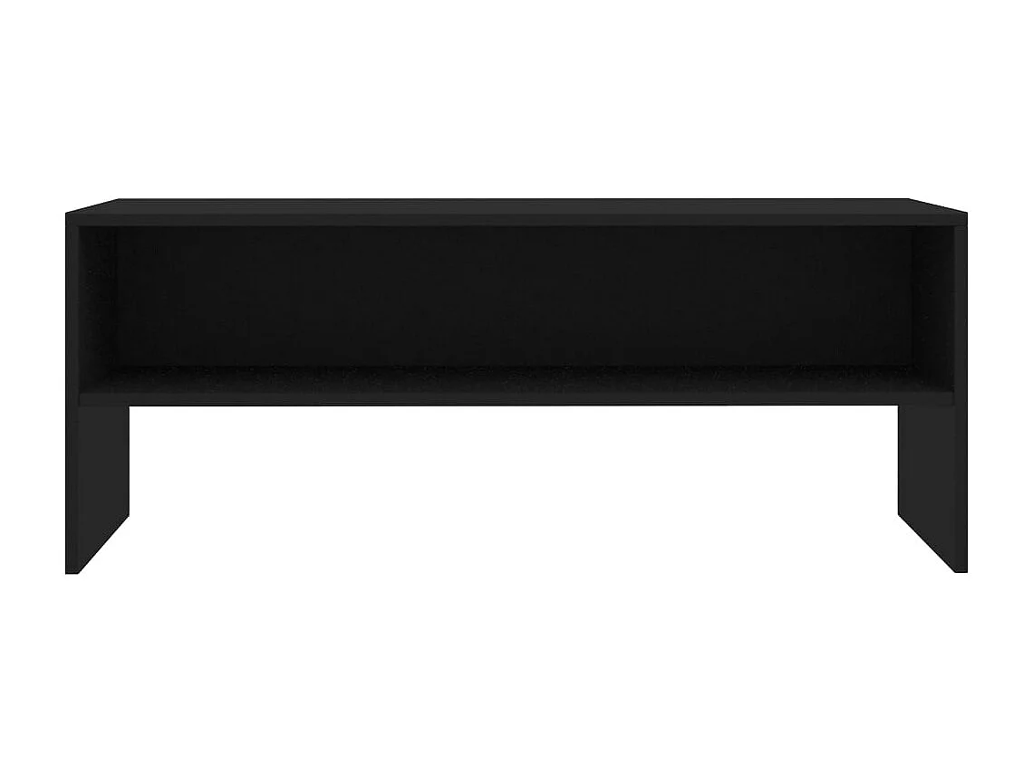 Mueble para TV  | Gabinete de TV |  Mueble de salón madera contrachapada negro100x40x40 cm