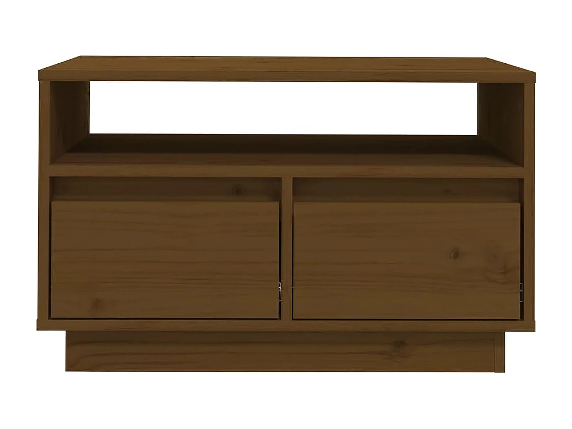 Meuble TV | Banc TV | Armoire TV Marron miel 60x35x37 cm Bois de pin massif