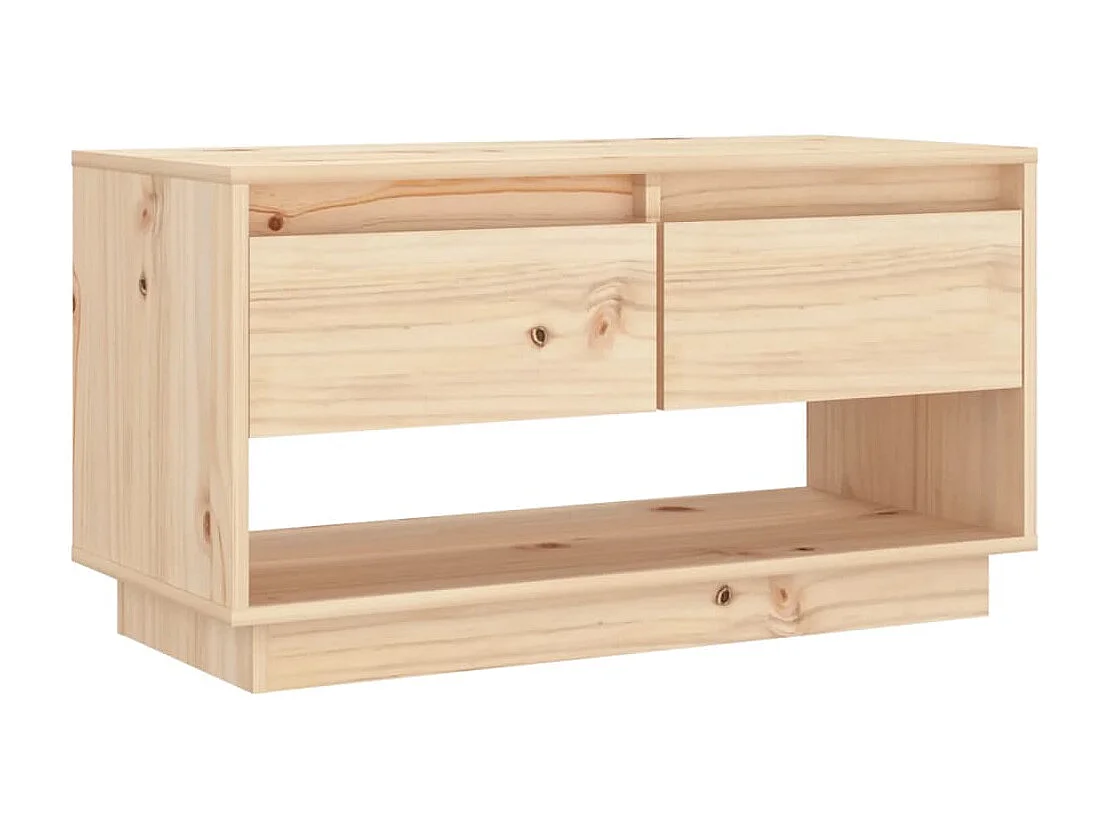 Mueble de TV | Mueble de salón de madera maciza de pino 74x34x40 cm
