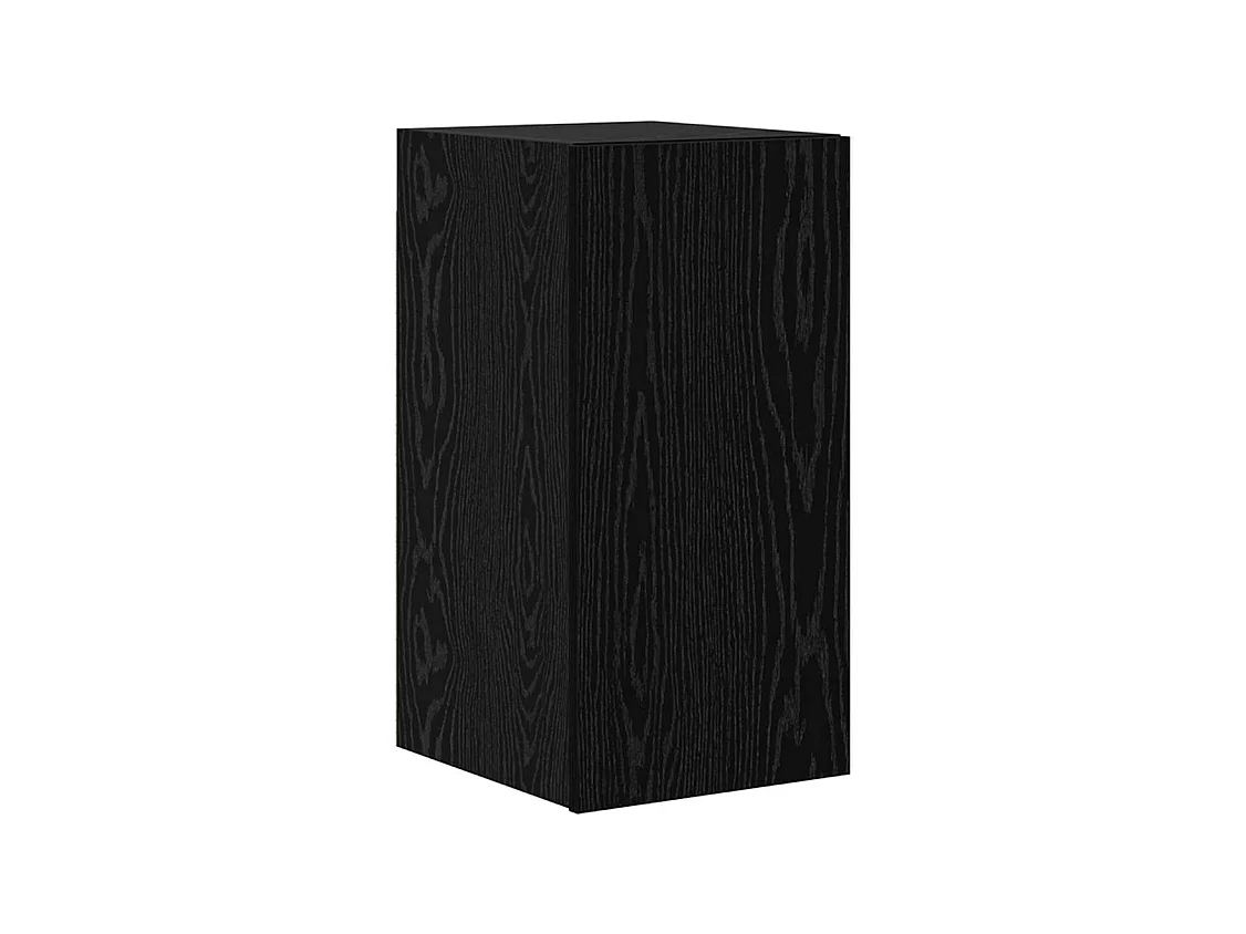 Mueble de TV | Mueble de salón de Pared Roble negro Madera contrachapada
