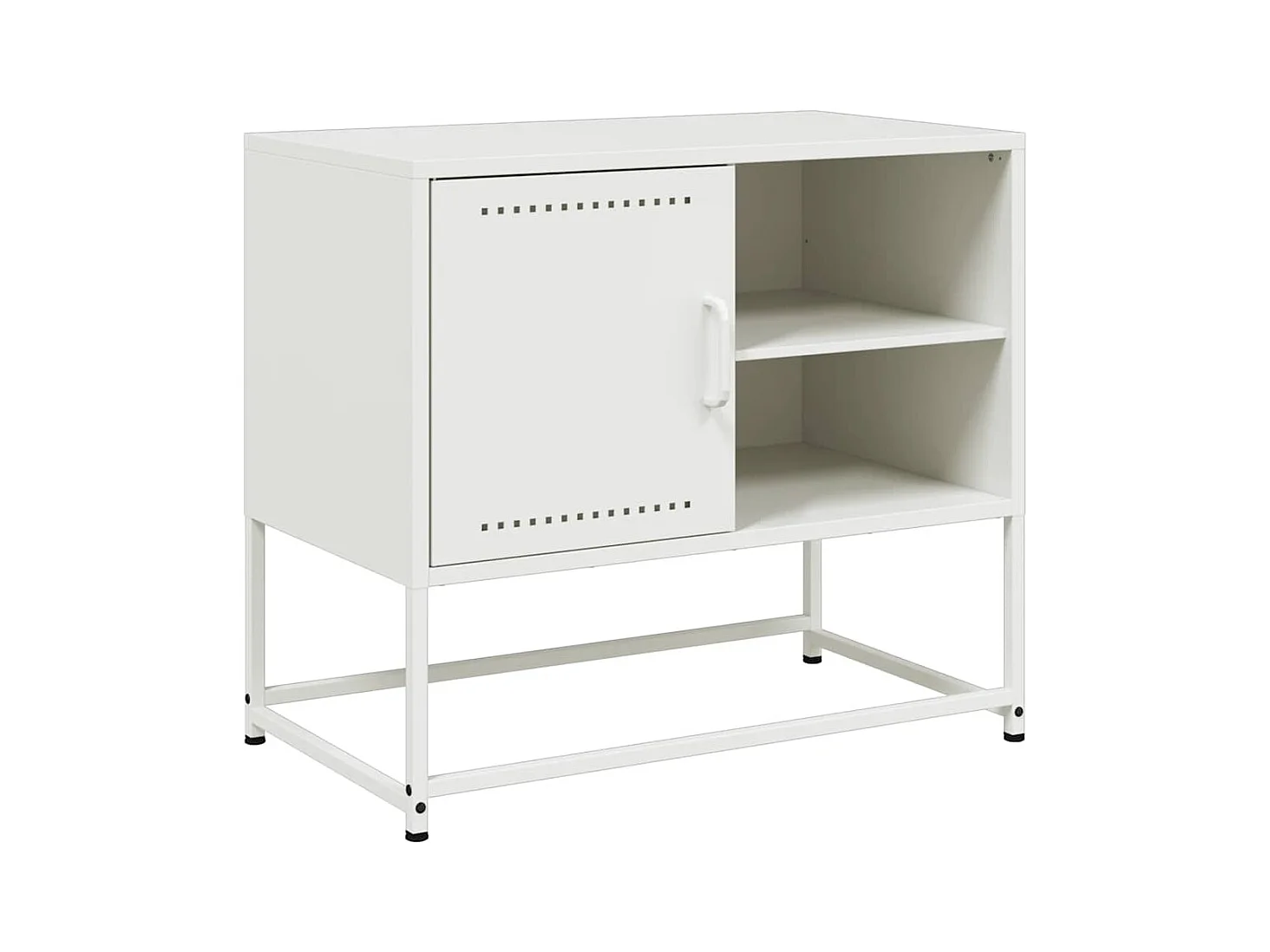 Tv-meubel | Tv-Bank | TV-kast68x39x60,5 cm staal wit