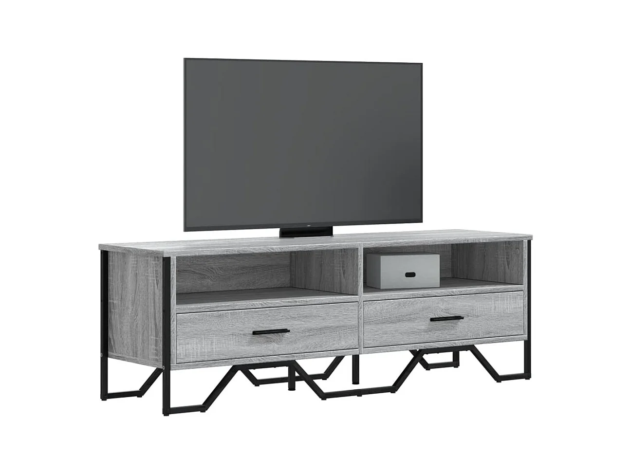 Mueble de TV | Mueble de salón madera de ingeniería gris sonoma 122x34x41 cm