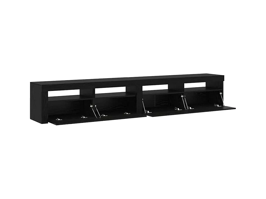Gabinetes para TV | Muebles TV | Muebles de salón 2 pcs Roble negro 240 x 35 x 40 cm