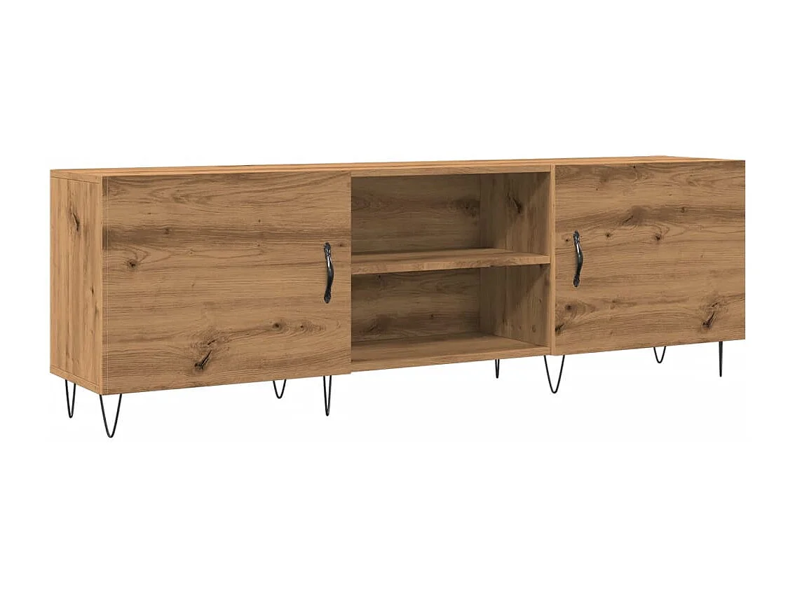 Meuble TV | Banc TV | Armoire TV chêne artisanal 150x30x50 cm bois d'ingénierie