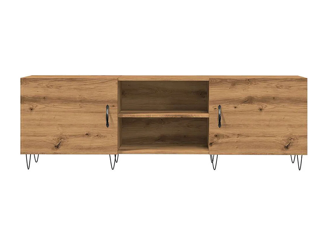 Meuble TV | Banc TV | Armoire TV chêne artisanal 150x30x50 cm bois d'ingénierie