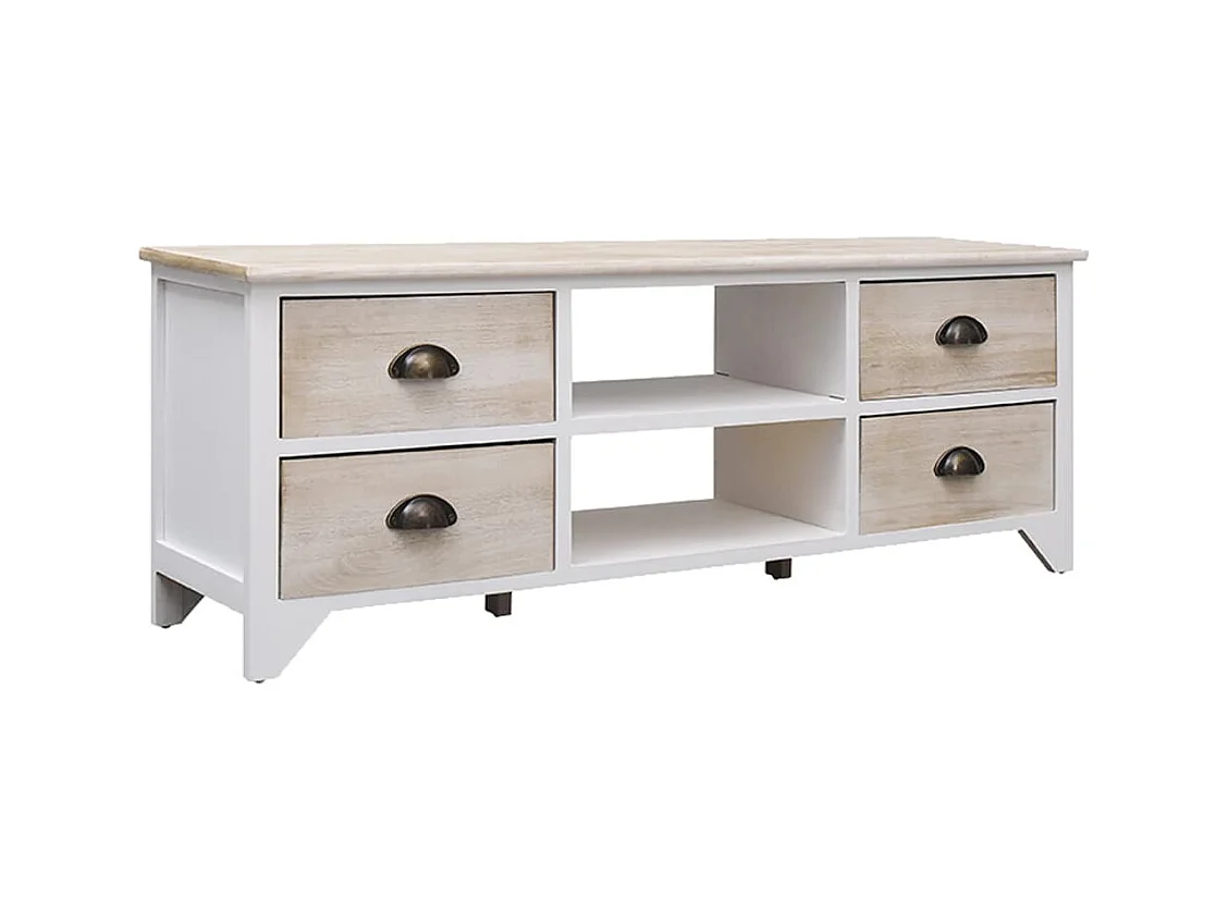 Mueble para TV  | Gabinete de TV |  Mueble de salón madera maciza de paulownia 108x30x40 cm