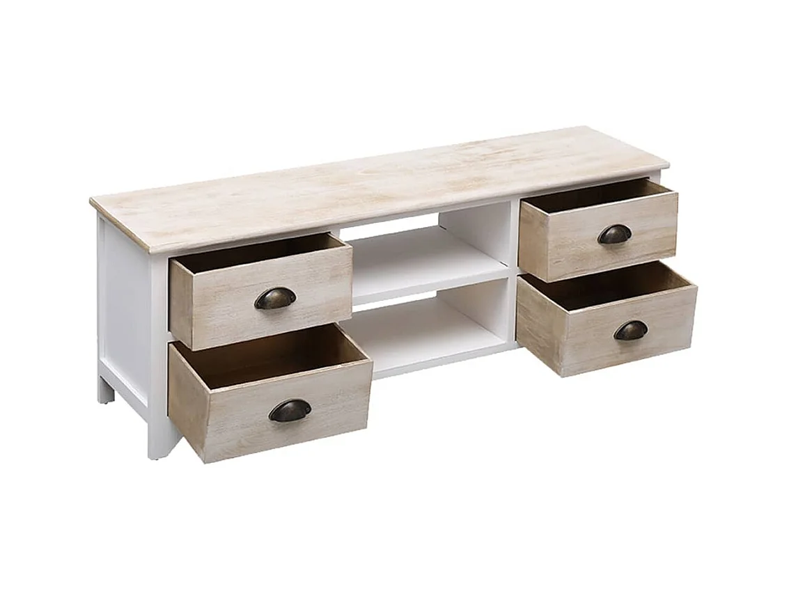 Mueble para TV  | Gabinete de TV |  Mueble de salón madera maciza de paulownia 108x30x40 cm