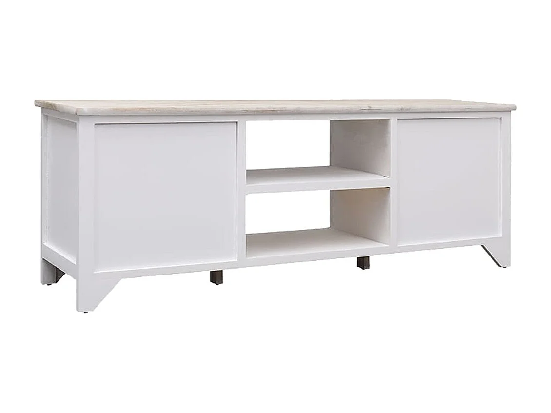 Meuble TV | Banc TV | Armoire TV 108x30x40 cm Bois de Paulownia solide