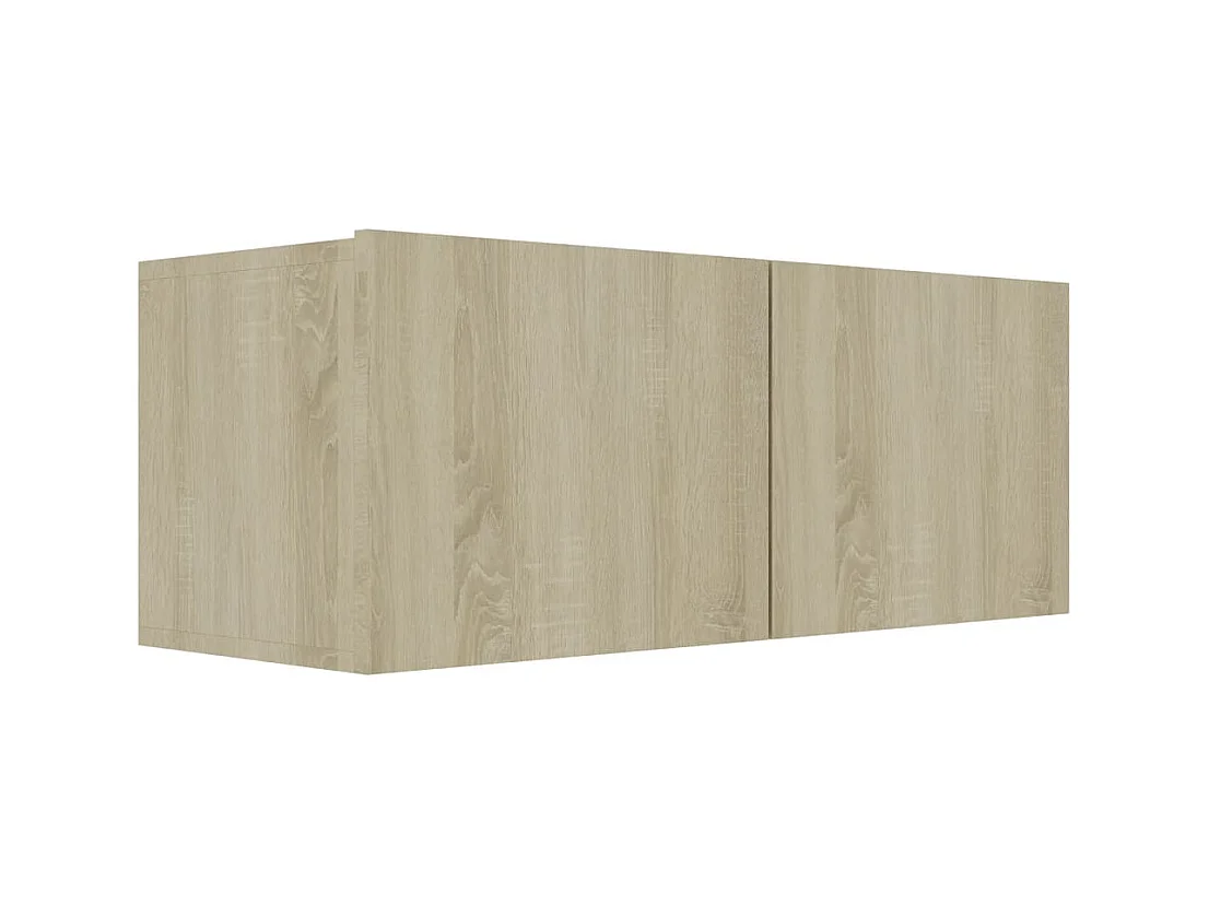 Juego de muebles de salón | Gabinetes de TV |  Muebles de TV 6 piezas roble Sonoma