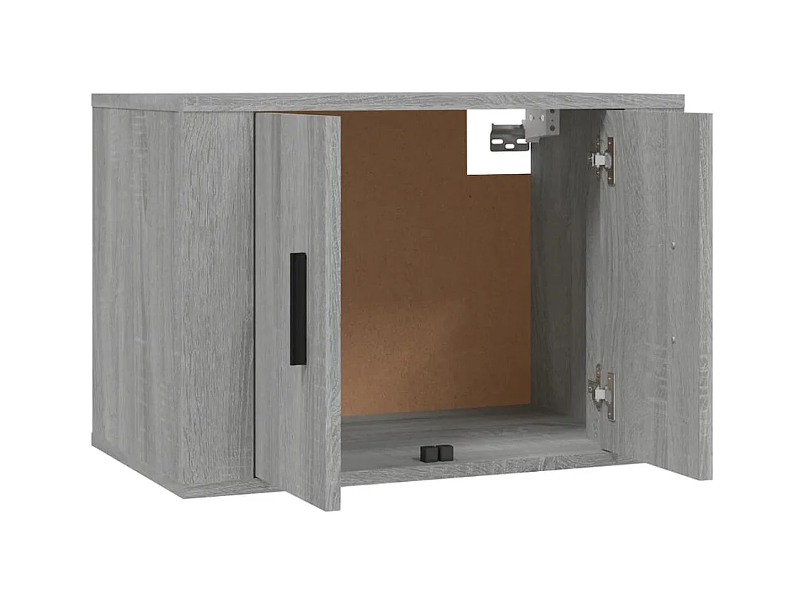 Set de muebles para TV  | Gabinetes de TV |  Muebles de salón 3 pzas madera contrachapada gris Sonoma