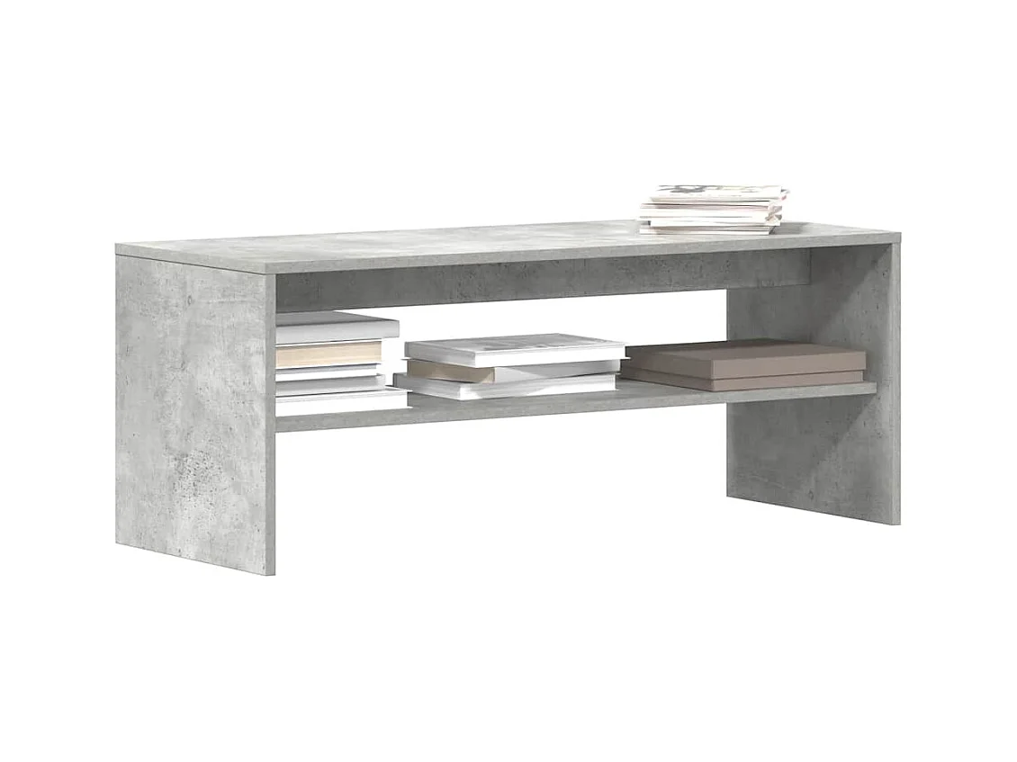 Tv-meubel | Tv-Bank | TV-kast100x40x40 cm bewerkt hout betongrijs