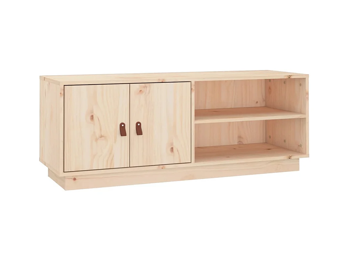Mueble de TV | Mueble de salón de madera maciza de pino 105x34x40 cm