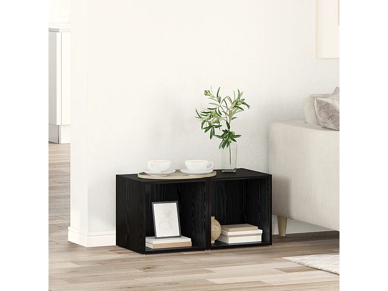 Gabinete de TV | Mueble de TV | Mueble de salón Negro