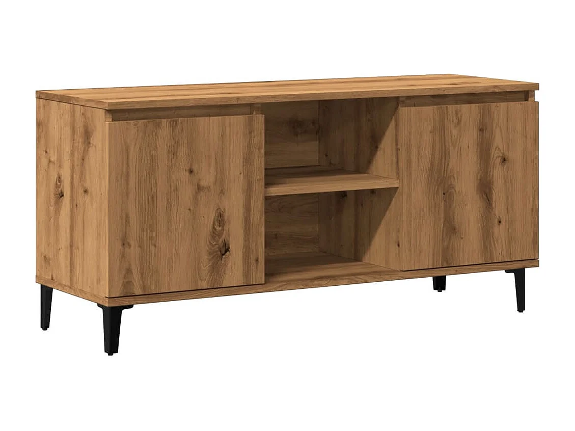 Mueble para TV  | Gabinete de TV |  Mueble de salón madera de ingeniería roble artisan 102x35x50 cm