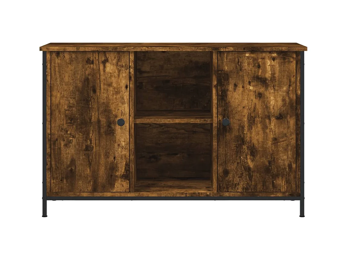 Mueble de TV | Mueble de salón madera de ingeniería roble ahumado 100x35x65 cm