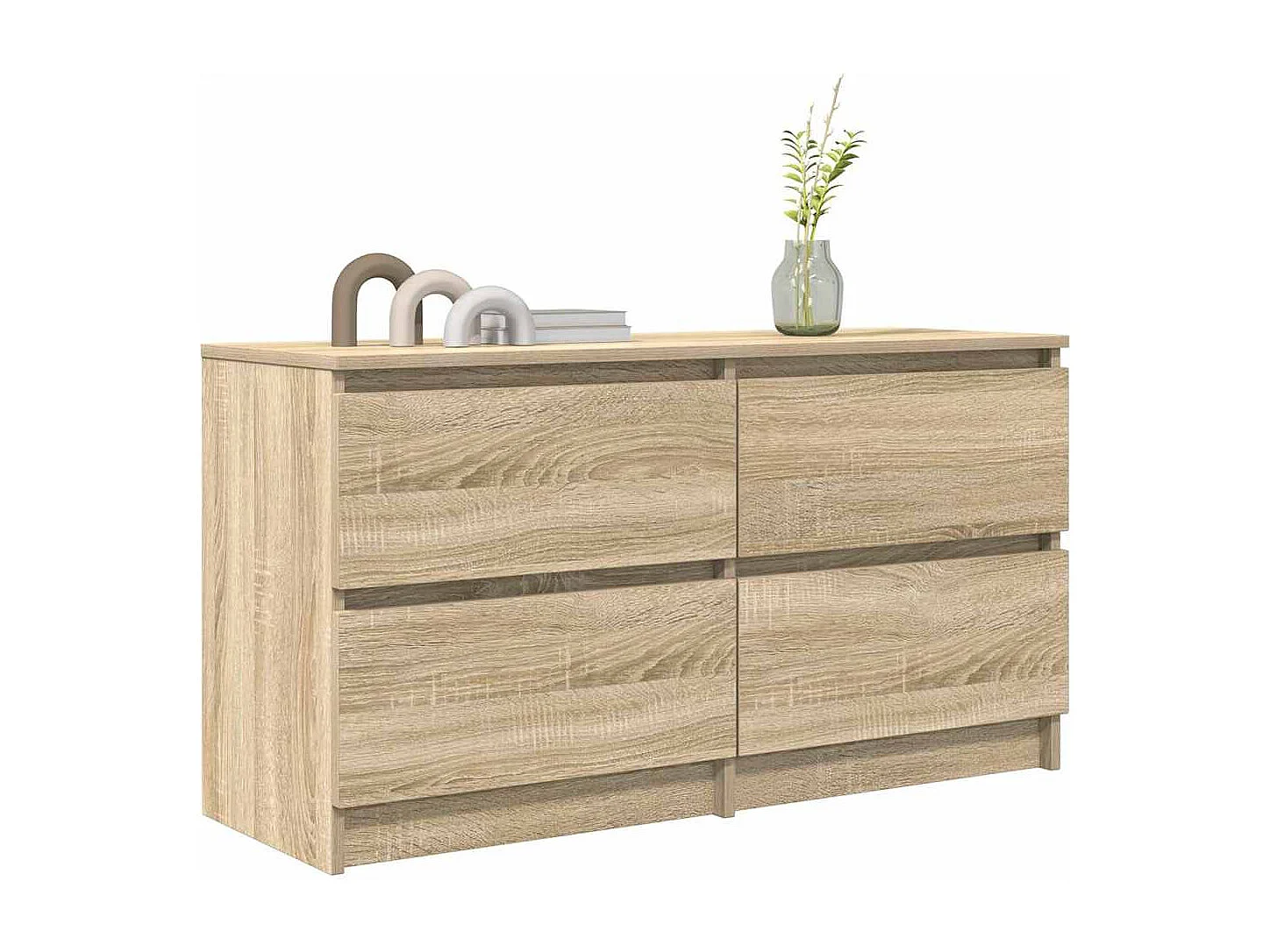 Tv-meubel | Tv-Bank | TV-kast100x35x54 cm bewerkt hout sonoma eikenkleurig