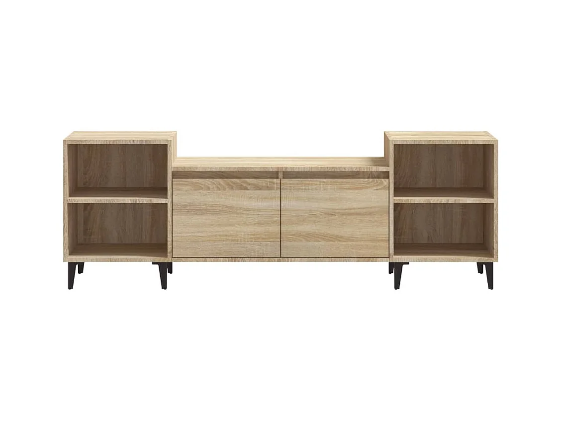 Mueble para TV  | Gabinete de TV |  Mueble de salón madera contrachapada roble Sonoma 160x35x55 cm