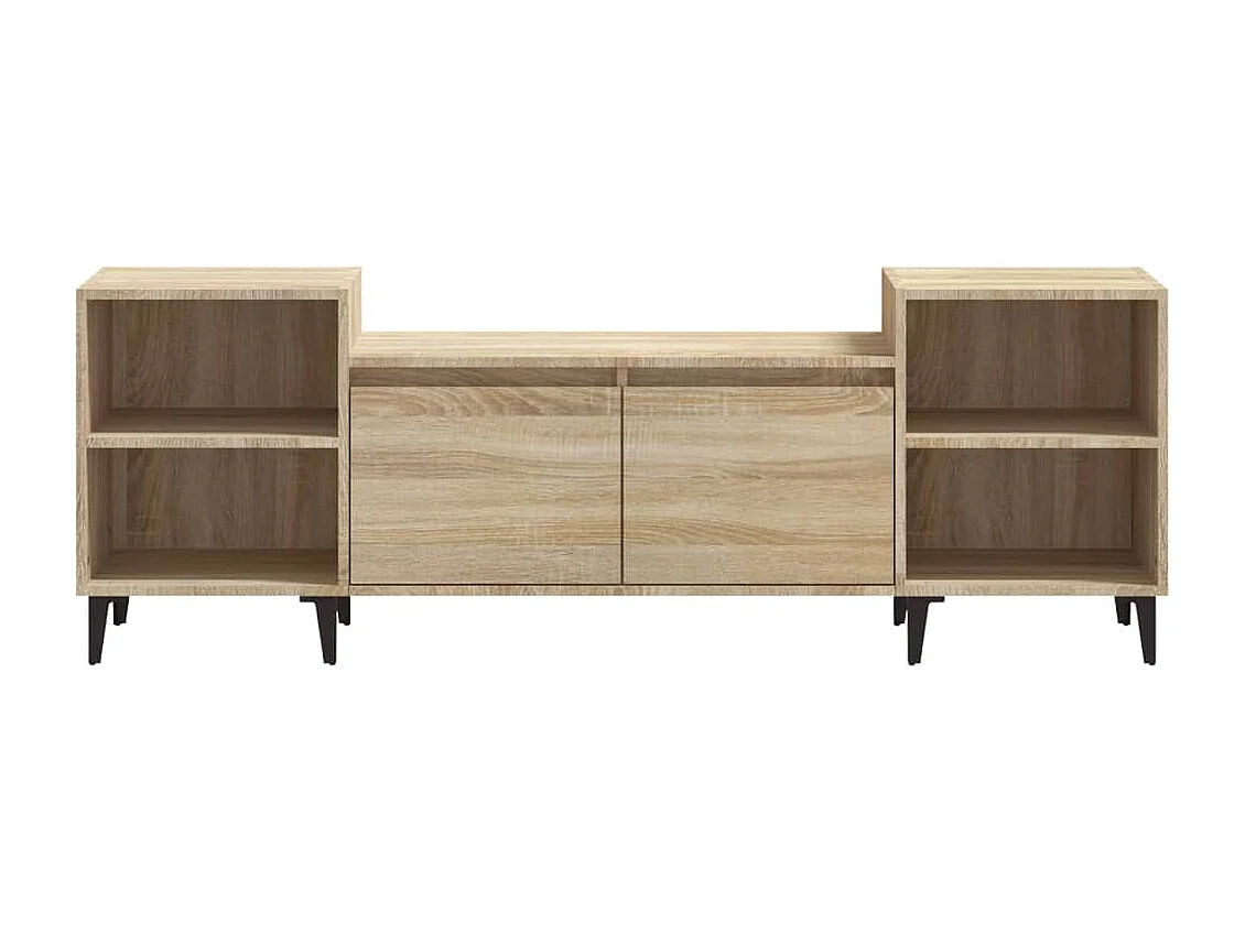 Mueble para TV  | Gabinete de TV |  Mueble de salón madera contrachapada roble Sonoma 160x35x55 cm