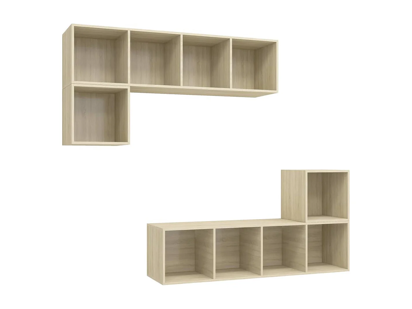 Ensemble de meubles TV | Bancs TV | Armoires TV 4 pcs Chêne sonoma Bois d'ingénierie