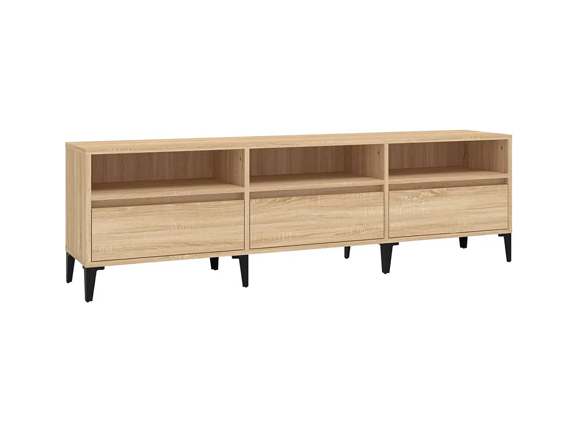Mueble de TV | Mueble de salón madera contrachapada roble Sonoma 150x30x44,5 cm