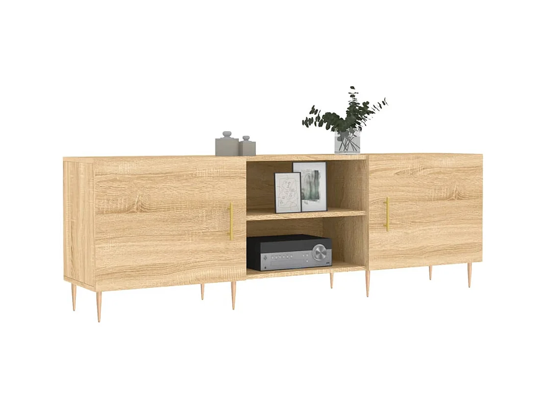 Mueble para TV  | Gabinete de TV |  Mueble de salón madera de ingeniería roble Sonoma 150x30x50 cm