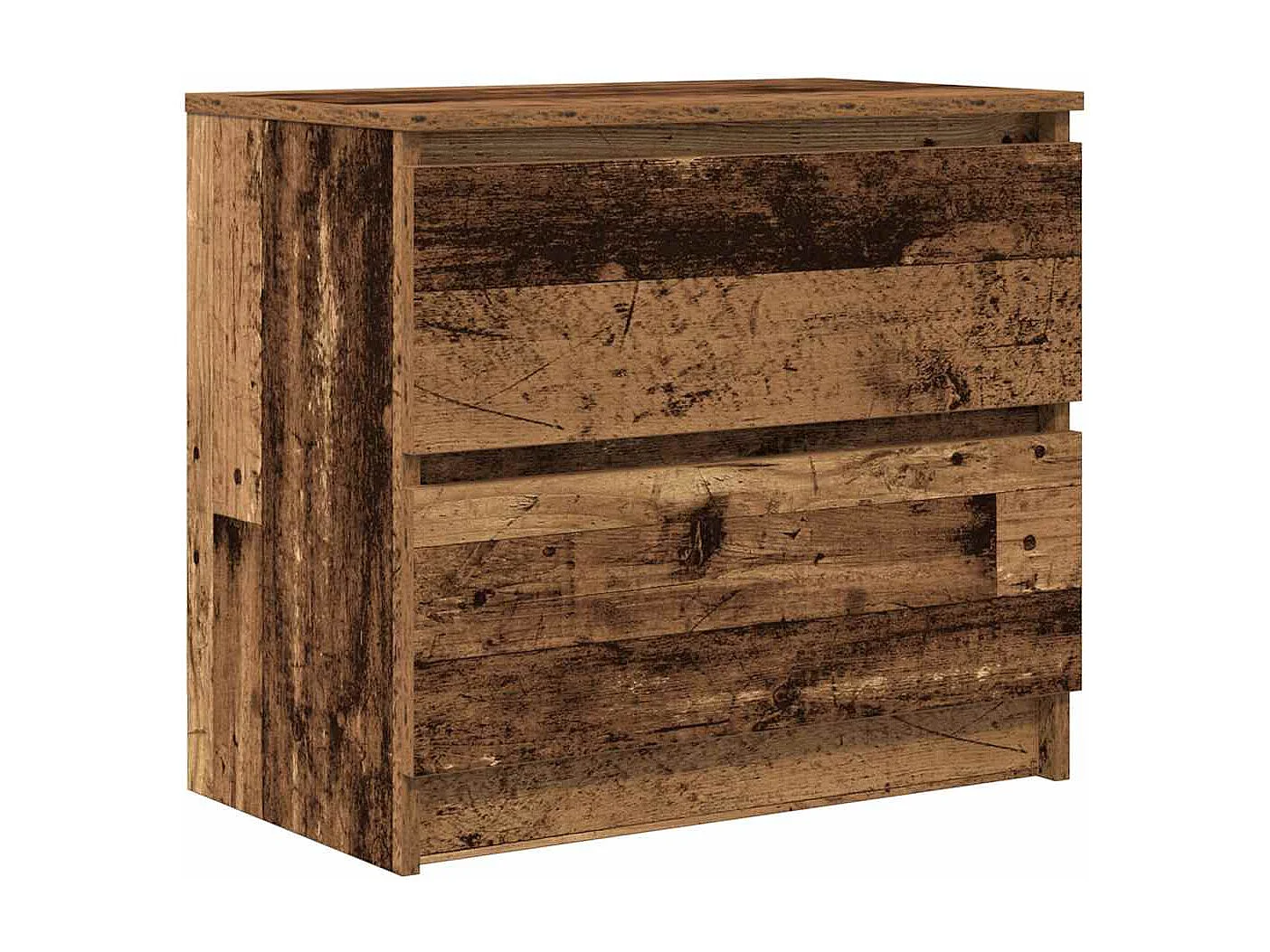 Tv-meubel | Tv-Bank | TV-kast60x35x54 cm bewerkt hout oud houtkleurig