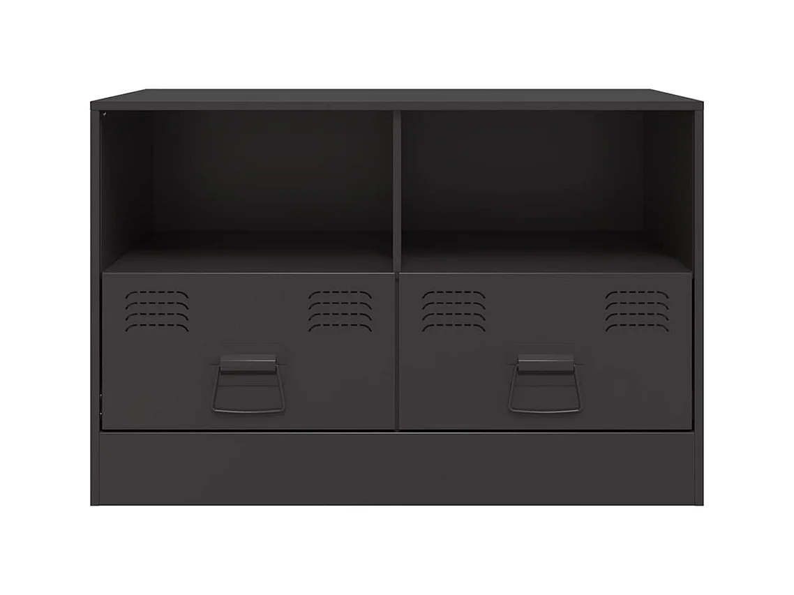 muebles para TV  | Gabinetes de TV |  Muebles de salón 2 unidades acero negro 67x39x44 cm