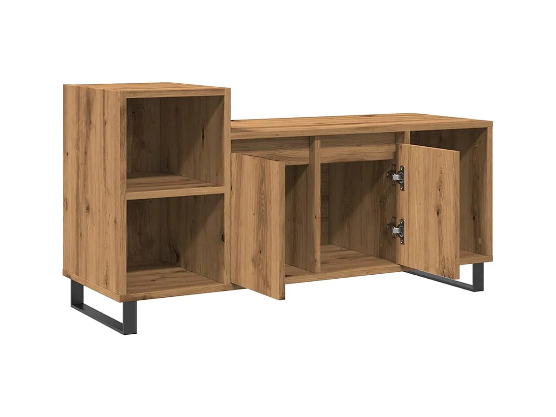 Mueble para TV  | Gabinete de TV |  Mueble de salón madera de ingeniería roble artisan 100x35x55 cm