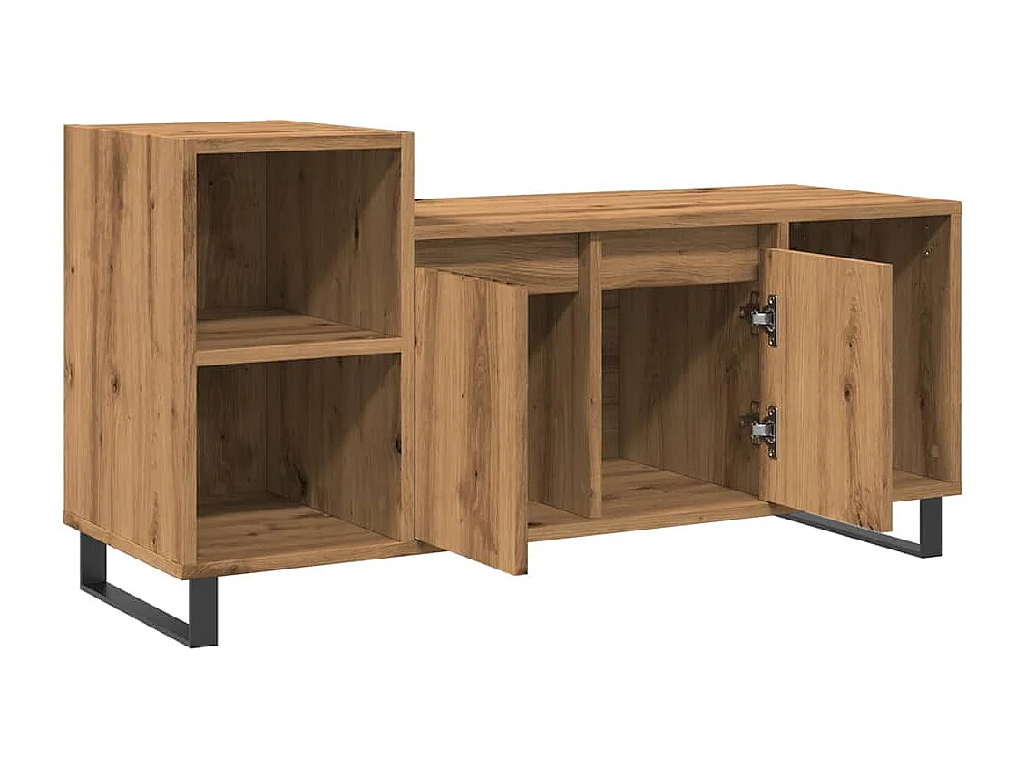 Mueble para TV  | Gabinete de TV |  Mueble de salón madera de ingeniería roble artisan 100x35x55 cm