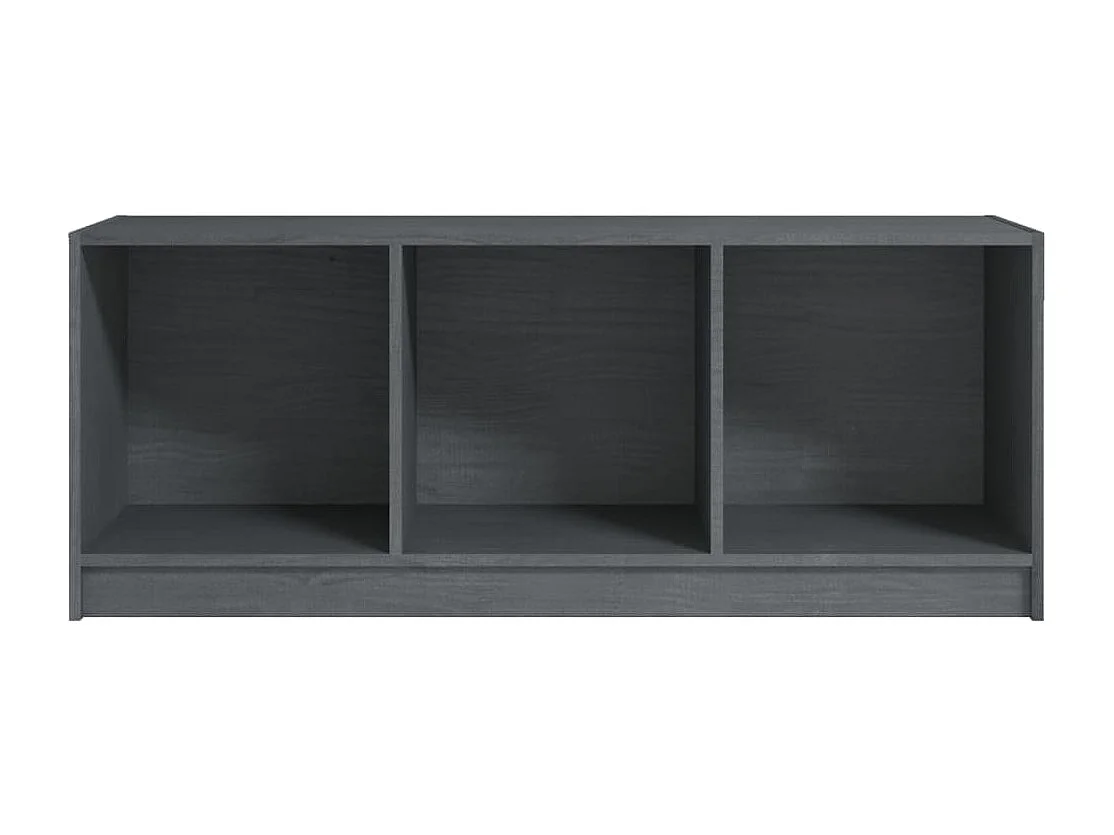 Meuble TV | Banc TV | Armoire TV Gris 104x33x41 cm Bois de pin massif