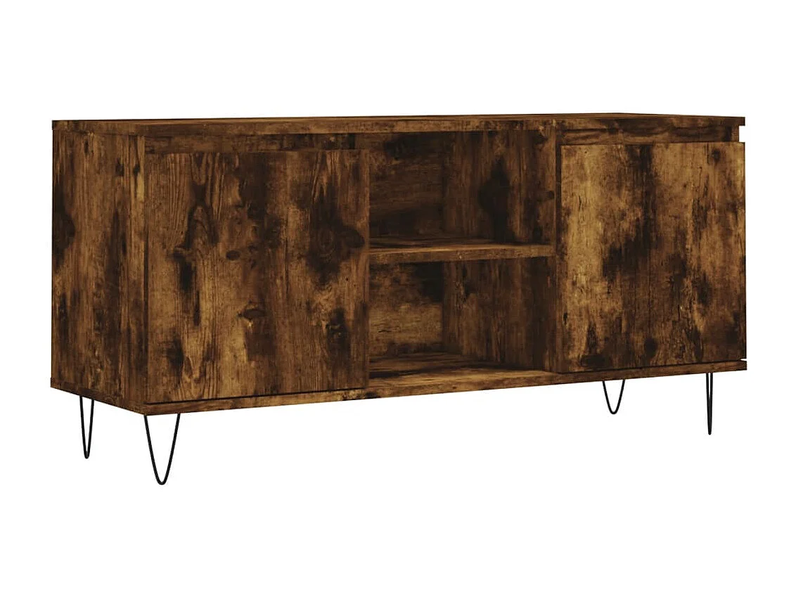 Mueble de TV | Mueble de salón madera de ingeniería roble ahumado 104x35x50 cm