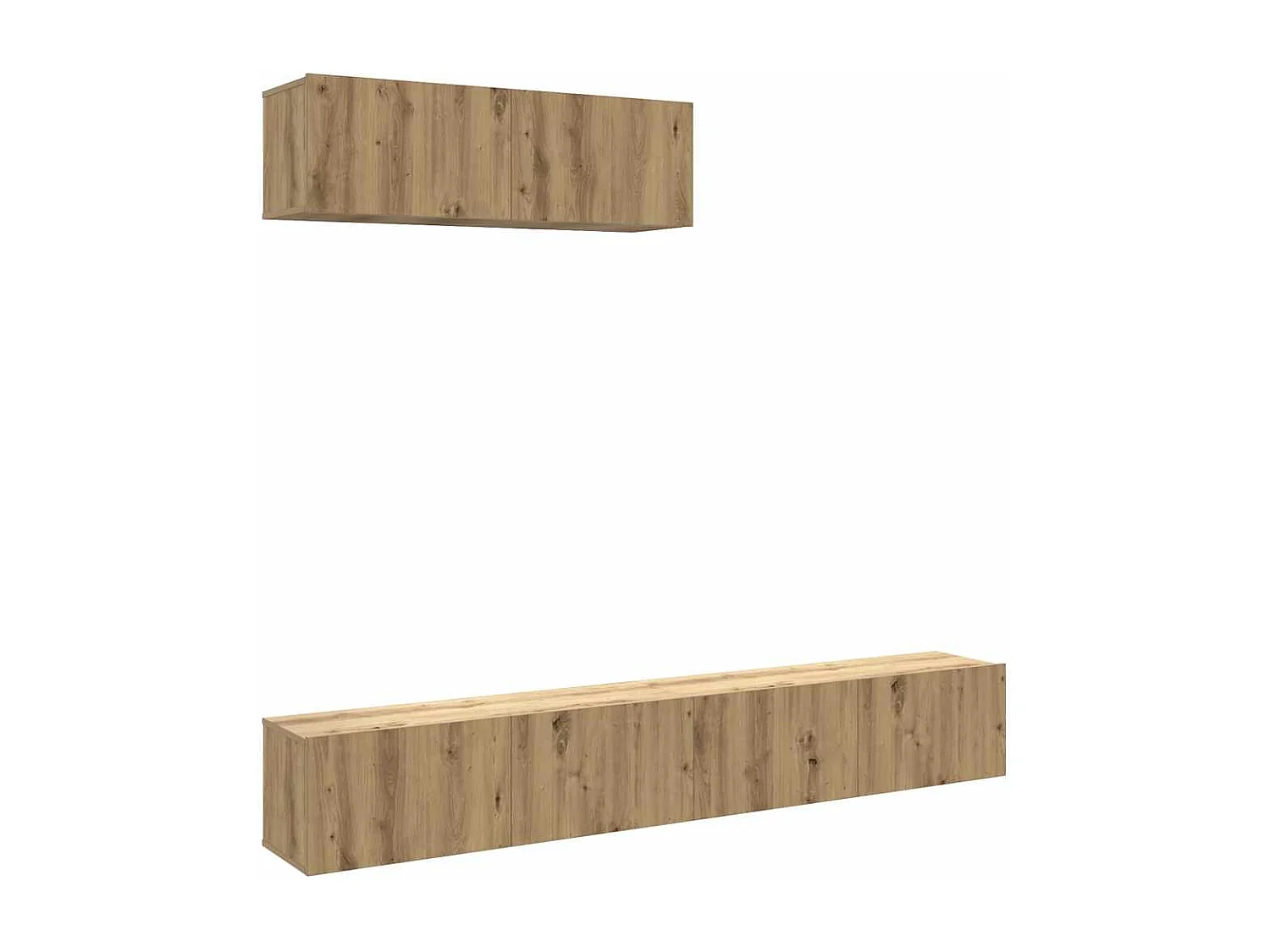 Meubles TV | Bancs TV | Armoires TV muraux 3 pcs chêne artisanal 100x30x30 cm