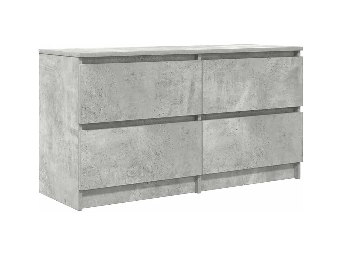 Tv-meubel | Tv-Bank | TV-kast100x35x54 cm bewerkt hout betongrijs
