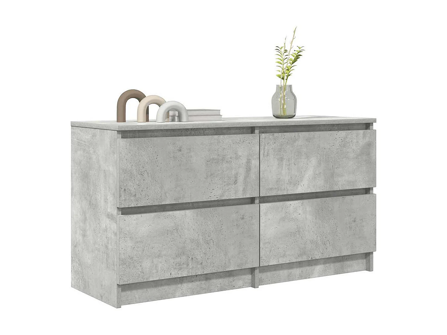 Mueble de TV | Mueble de salón madera de ingeniería gris hormigón 100x35x54 cm