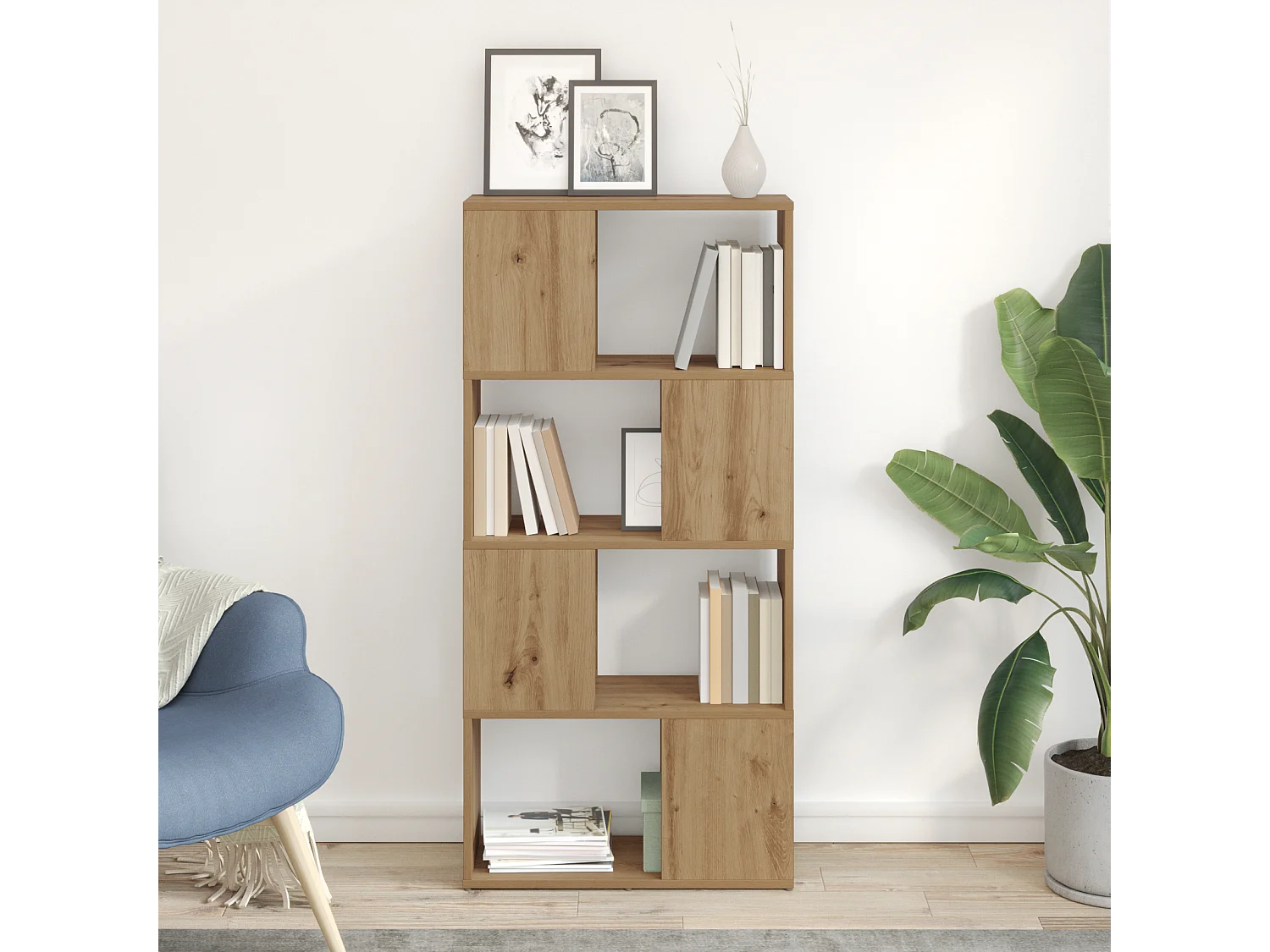 Mueble TV | Centro de entretenimiento Marrón 60 x 24 x 124 cm