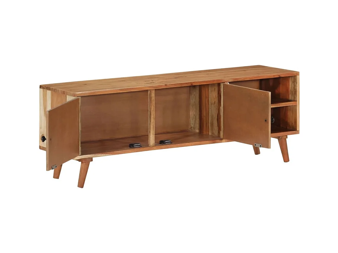 Mueble de TV | Mueble de salón madera maciza de acacia 112x30x40 cm