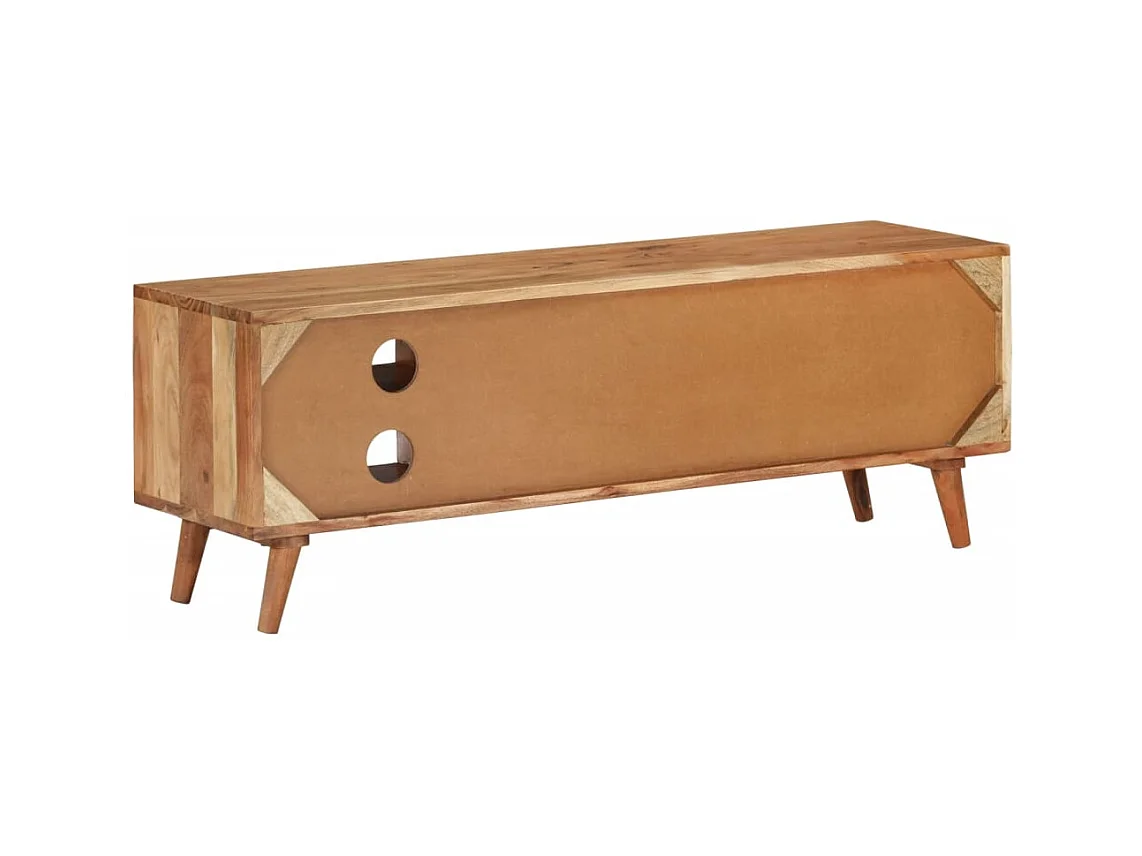 Mueble de TV | Mueble de salón madera maciza de acacia 112x30x40 cm