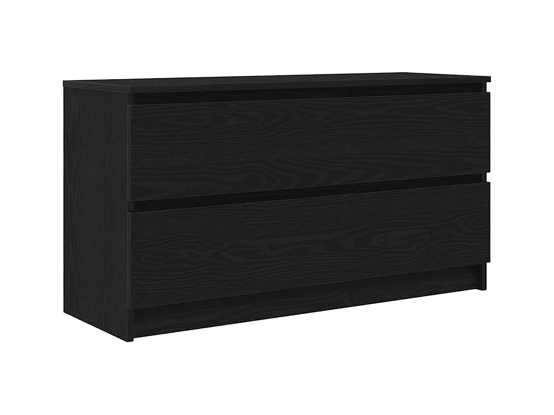 Mueble para TV  | Gabinete de TV |  Mueble de salón madera contrachapada negro 100x35x54 cm