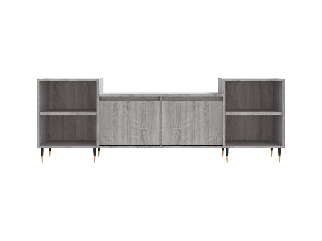 Mueble para TV  | Gabinete de TV |  Mueble de salón madera contrachapada gris Sonoma 160x35x55 cm